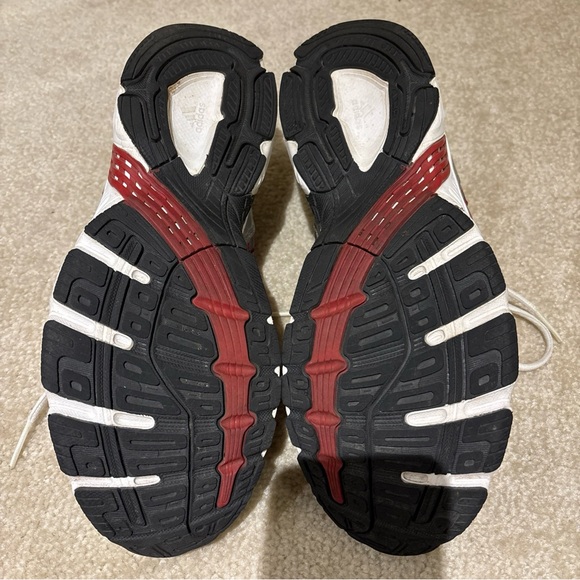 Adidas Adiprene Red Metallic Silver Running Athletic Shoes Sneakers Mens US 10 - Picture 7 of 15